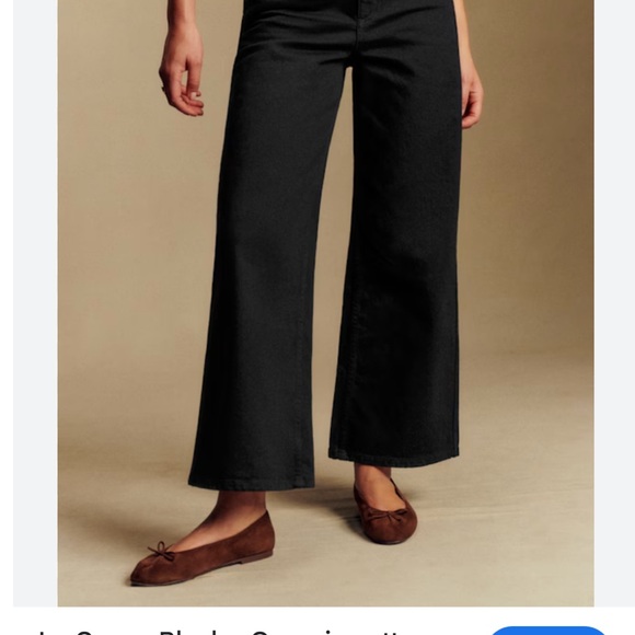 Sezane Black Le Crop Jeans - Picture 2 of 4